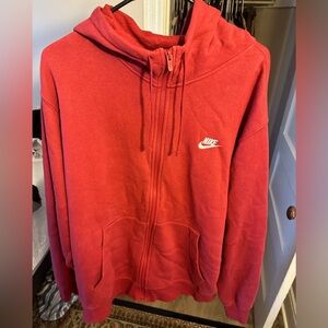 Nike Sportswear Club Fleece Men's Full-Zip Hoodie, burgundy, size XL